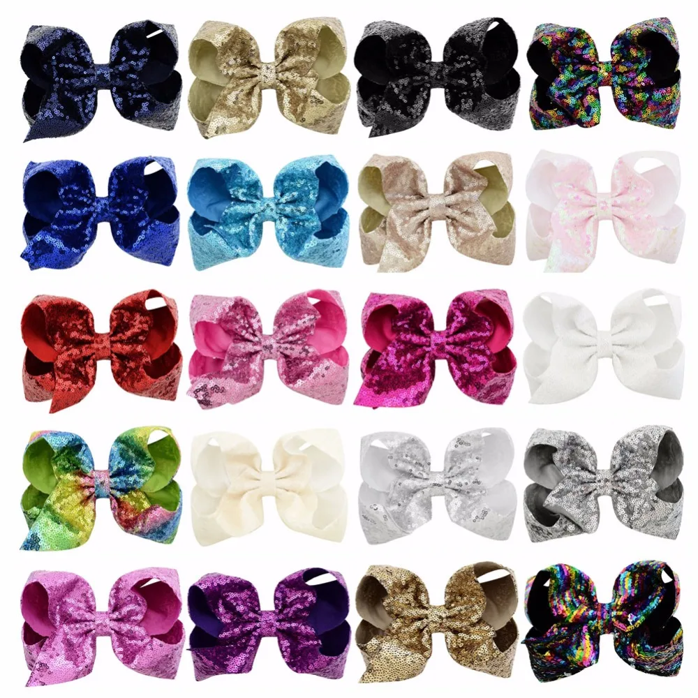 20Pcs/lot 8'' Colorued Stitching Glitter Sequin Bows with Dots Rainbow Color Hairpin Girls Large Bow Clip DIY Hair Accessorie812
20Pcs/lot 8'' Colorued Stitching Glitter Sequin Bows with Dots Rainbow Color Hairpin Girls Large Bow Clip DIY Hair Accessorie812