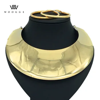 2018 Fashion Africa Jewelry Gold Silver Metal Chain Chunky Metal Choker Large Necklace Women Grote Ketting Statement Necklace
2018 Fashion Africa Jewelry Gold Silver Metal Chain Chunky Metal Choker Large Necklace Women Grote Ketting Statement Necklace