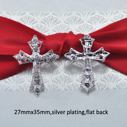 (S0469)10pcs/lot, 27mmx35mm crystal rhinestone embellishment,cross shape,silver or gold plating,flat back
(S0469)10pcs/lot, 27mmx35mm crystal rhinestone embellishment,cross shape,silver or gold plating,flat back