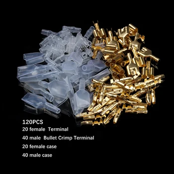 20sets Electrical Wire Connector Bullet Terminal Male &Female Double Bullet Wire Connector Terminals Bullet Terminal 4.0mm
20sets Electrical Wire Connector Bullet Terminal Male &Female Double Bullet Wire Connector Terminals Bullet Terminal 4.0mm