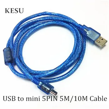 Mini 5M/10M USB 2.0 A Male to 5Pin Male Sync Data Charger Extension Cable Lead Cord
Mini 5M/10M USB 2.0 A Male to 5Pin Male Sync Data Charger Extension Cable Lead Cord