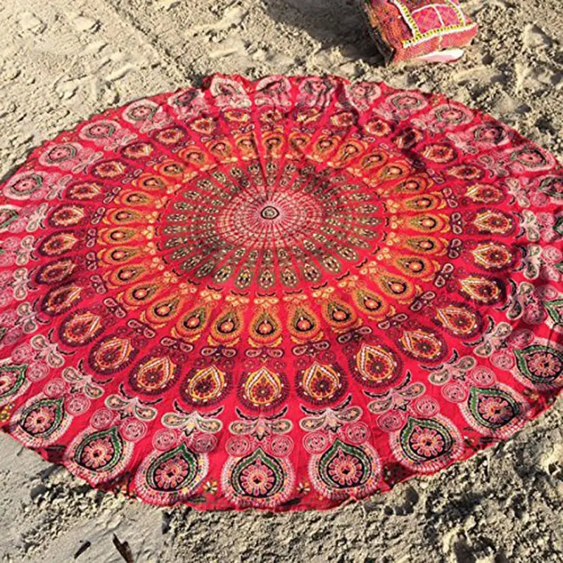Peacock Bedding Outlet Round Beach Towel Fire Mandala Chiffon Beach Swim Towels Bohemia Bain Para Playa Toallas
Peacock Bedding Outlet Round Beach Towel Fire Mandala Chiffon Beach Swim Towels Bohemia Bain Para Playa Toallas