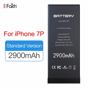 5PCS E-Faith Internal 2900mAh Li-ion Replacement Lithium batteries for iPhone 7P 7Plus Battery Standard Capacity New Packing
5PCS E-Faith Internal 2900mAh Li-ion Replacement Lithium batteries for iPhone 7P 7Plus Battery Standard Capacity New Packing