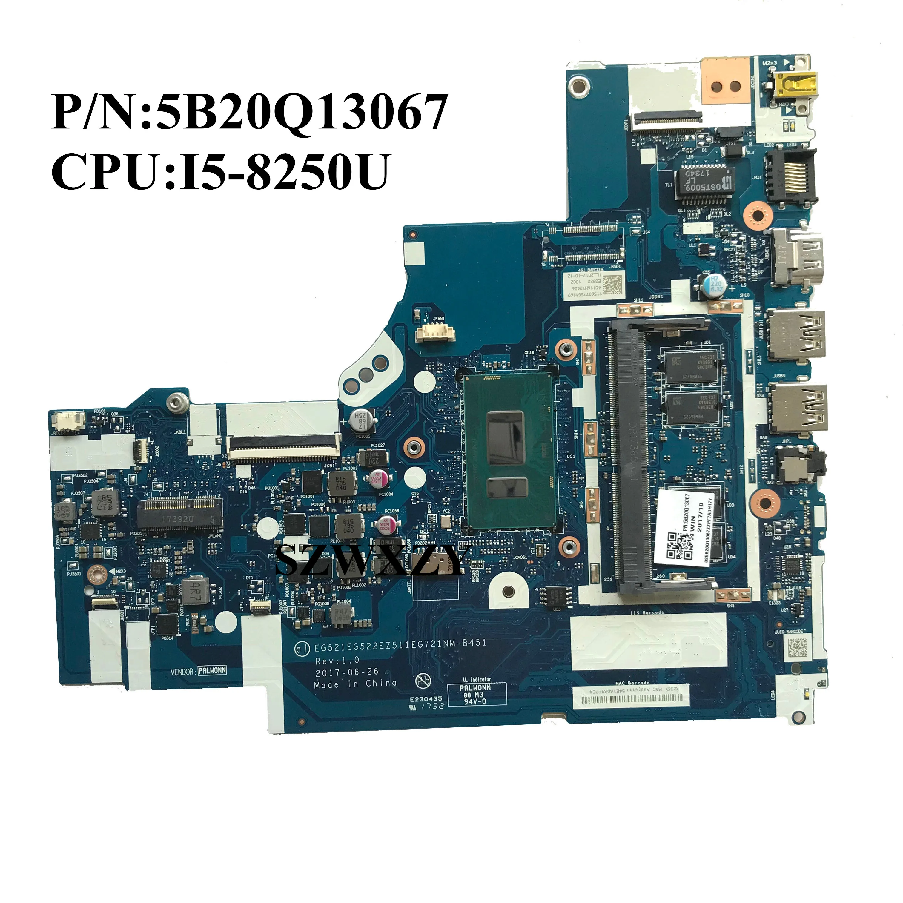 For Lenovo ideapad 320-15IKB Laptop Motherboard With I5-8250U UMA 4G RAM 5B20Q13067 NM-B451 100% working
For Lenovo ideapad 320-15IKB Laptop Motherboard With I5-8250U UMA 4G RAM 5B20Q13067 NM-B451 100% working