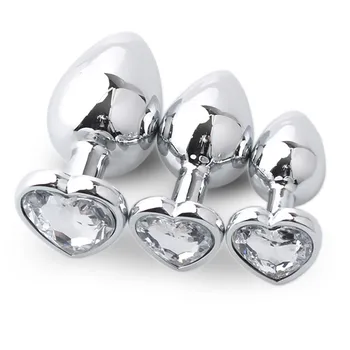 HOT Female 3 Pcs Clear Heart Shaped Base Metal body Tail With Jewelry Birth Stone Play Relaxation let you excited all night X#
HOT Female 3 Pcs Clear Heart Shaped Base Metal body Tail With Jewelry Birth Stone Play Relaxation let you excited all night X#