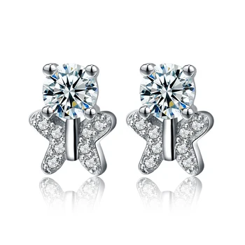 Genuine Silver Earrings Stud Wholesale Jewelry Women 18k White Gold Plated Butterfly Zircon Diamond Earrings Stud Female Gift
Genuine Silver Earrings Stud Wholesale Jewelry Women 18k White Gold Plated Butterfly Zircon Diamond Earrings Stud Female Gift