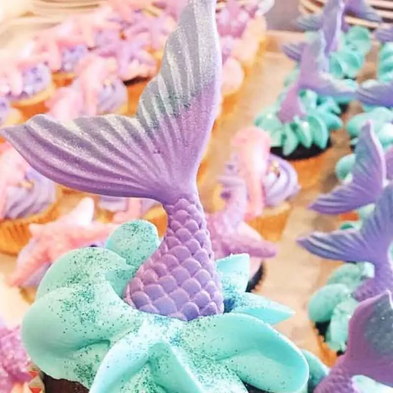 

3D Mermaid Tail Silicone Molds Cupcake Fondant Cake Decorating Tools Candy Jelly Sugar Chocolate Gumpaste Moulds