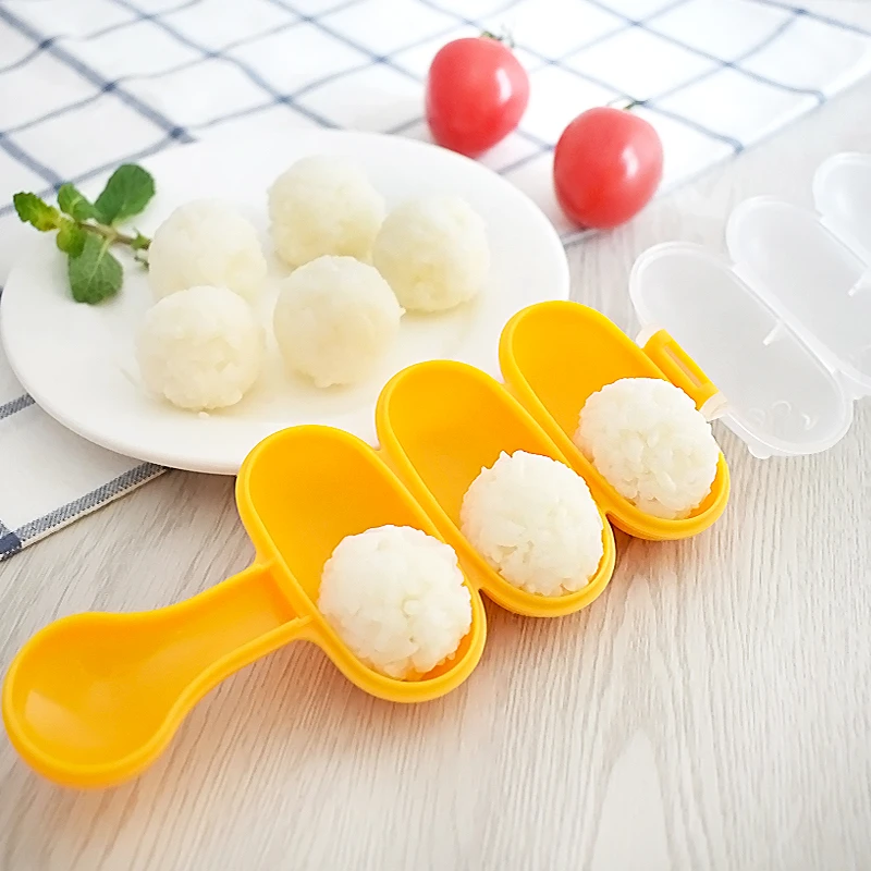 1 Set Rice Ball Molds DIY Ball Shape Sushi Maker Mould Seaweed Cutter Rice Ball with Spoon Kitchen Tools Bento Accessories
1 Set Rice Ball Molds DIY Ball Shape Sushi Maker Mould Seaweed Cutter Rice Ball with Spoon Kitchen Tools Bento Accessories