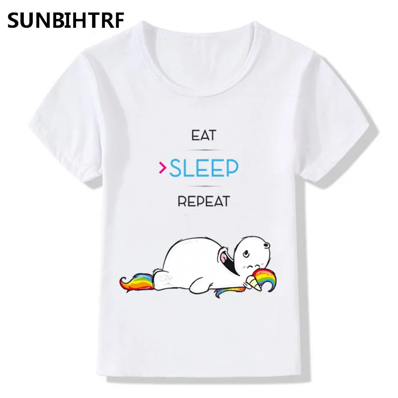Children Eat Sleep Repeat Cute Unicorn Printing Funny T-shirts Kids Summer Tops Big Girl/Boy Short Sleeve Tops Tees Baby Tshirt
Children Eat Sleep Repeat Cute Unicorn Printing Funny T-shirts Kids Summer Tops Big Girl/Boy Short Sleeve Tops Tees Baby Tshirt