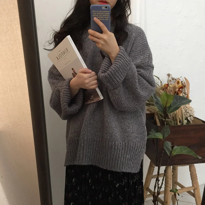 3 colors 2018 autumn and winter korean chic style knitted o neck thicking sweaters womens warm sweaters and pullovers (C9064)
3 colors 2018 autumn and winter korean chic style knitted o neck thicking sweaters womens warm sweaters and pullovers (C9064)