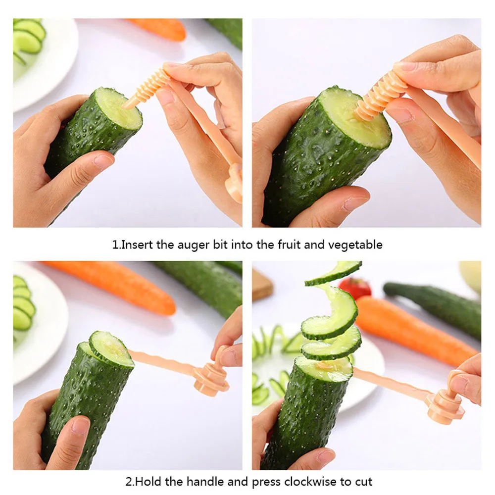 High Quality Convenient Green Carrot Cucumber Rotary Spiral Slicer Household Kitchen Gadget Vegetable Cutting Tool K10
High Quality Convenient Green Carrot Cucumber Rotary Spiral Slicer Household Kitchen Gadget Vegetable Cutting Tool K10