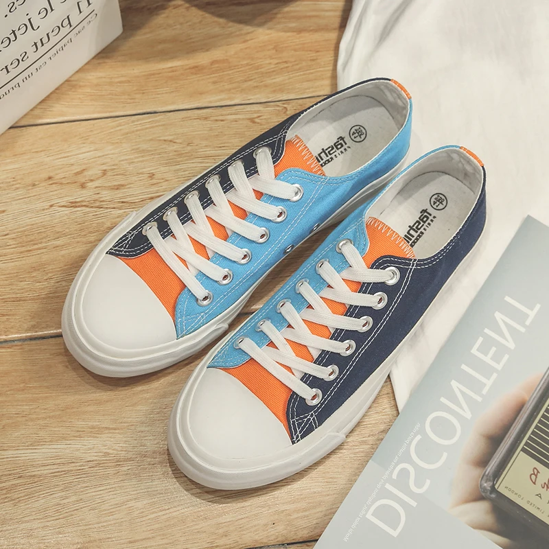 Oeak Spring New Two-color Mix Match Brigh Canvas Shoes Men's Shoes Trend Student Shoes Casual Comfortable Lightweight Shoes
Oeak Spring New Two-color Mix Match Brigh Canvas Shoes Men's Shoes Trend Student Shoes Casual Comfortable Lightweight Shoes