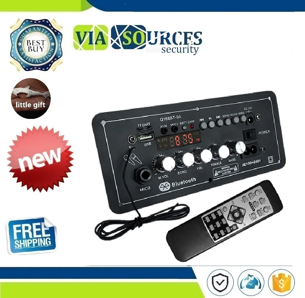 12V AC220V Bluetooth Subwoofer Power Amplifier Board Karaoke Audio Amplifier Support AUX TF Card U Disk Recording Radio
12V AC220V Bluetooth Subwoofer Power Amplifier Board Karaoke Audio Amplifier Support AUX TF Card U Disk Recording Radio