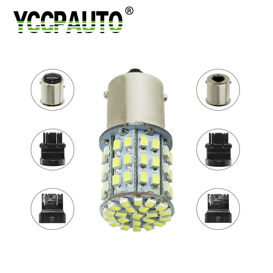 YCCPAUTO 1156 1157 T20 T25 LED 1206 64SMD Auto Brake Light Rear Lamp Reverse Turn Signal Bulb BA15S BAY15D 7440 7443 3156 3157
YCCPAUTO 1156 1157 T20 T25 LED 1206 64SMD Auto Brake Light Rear Lamp Reverse Turn Signal Bulb BA15S BAY15D 7440 7443 3156 3157