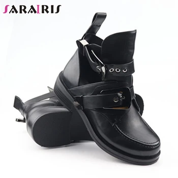 SARAIRIS Brand New Big Size 33-41 Belt Buckle Hollow Wide Heels Shoes Woman Casual Party Office Spring Autumn Ankle Boots
SARAIRIS Brand New Big Size 33-41 Belt Buckle Hollow Wide Heels Shoes Woman Casual Party Office Spring Autumn Ankle Boots