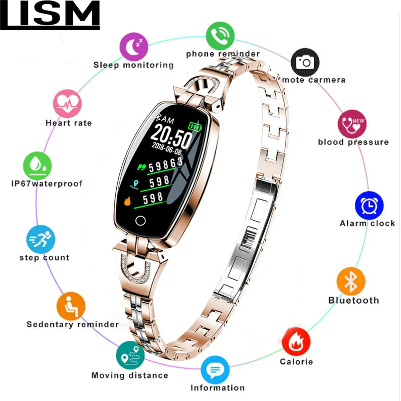 Smart Bracelet Women Activity Fitness Tracker Heart Rate Monitor Blood Pressure IP67 Waterproof Wristband pk fitbits Reloj Mujer
Smart Bracelet Women Activity Fitness Tracker Heart Rate Monitor Blood Pressure IP67 Waterproof Wristband pk fitbits Reloj Mujer