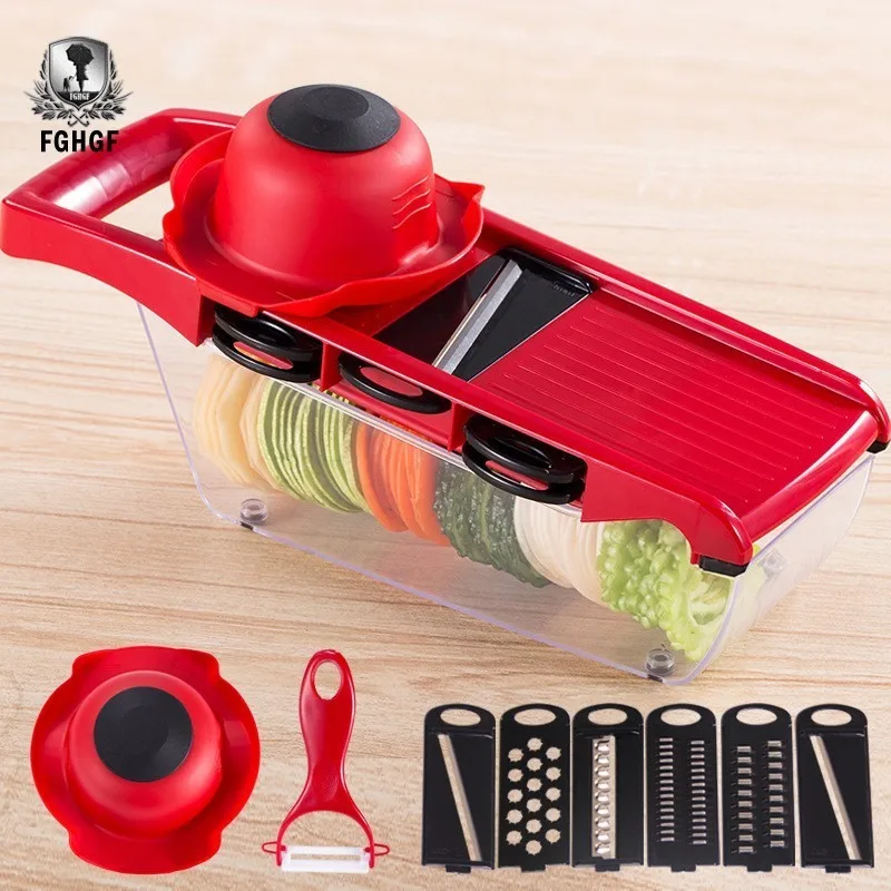 FGHGF Slicer Blades 6 Piece 1 Peeler Vegetable Potato Cutter Fruit Vegetable Julienne Cutter Tool Of Kitchen Gadgets Grater
FGHGF Slicer Blades 6 Piece 1 Peeler Vegetable Potato Cutter Fruit Vegetable Julienne Cutter Tool Of Kitchen Gadgets Grater