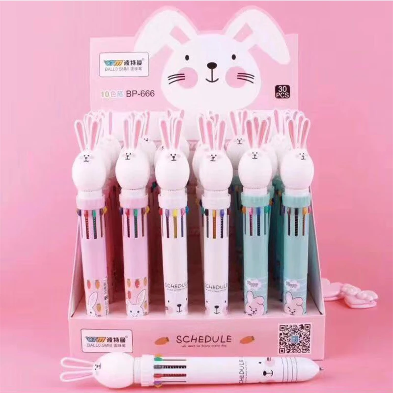 30 pcs/lot 10 colors Rabbit Ballpoint Pen Cute Press Ball Pens Signature Pen Stationery gift Material office school supplies
30 pcs/lot 10 colors Rabbit Ballpoint Pen Cute Press Ball Pens Signature Pen Stationery gift Material office school supplies