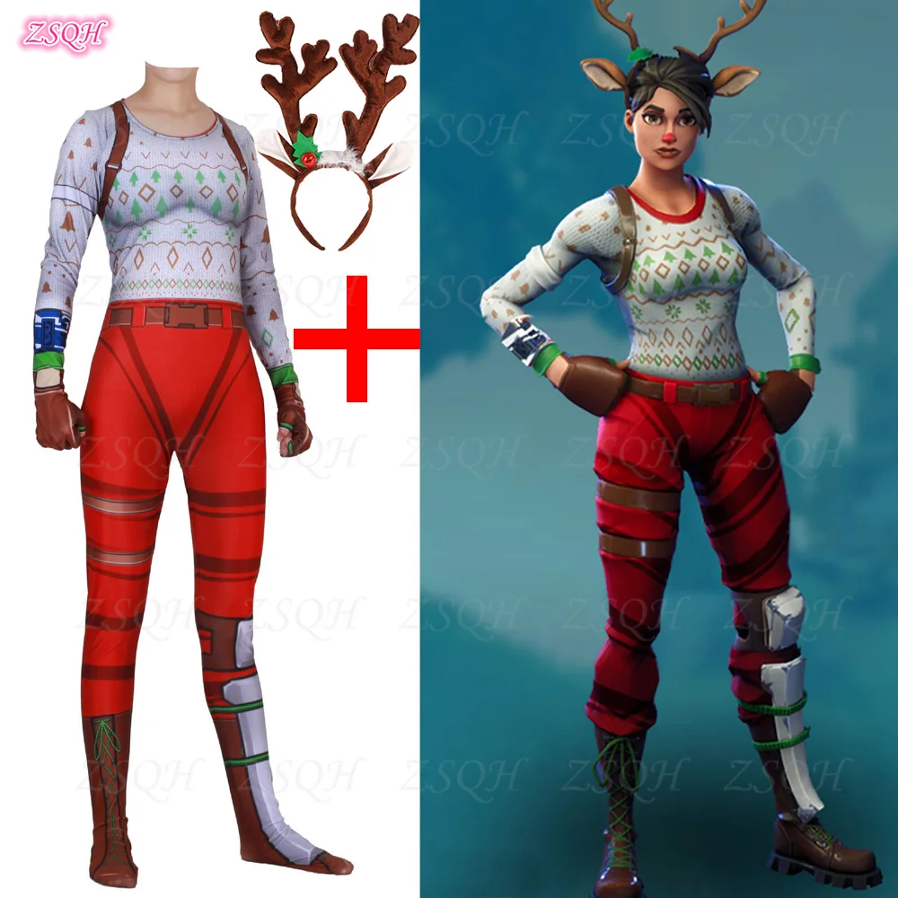 ZSQH Season 8 Red Nosed Raider Jumpsuit Game Battle Royale Cosplay Costume for Women Bodysuit
ZSQH Season 8 Red Nosed Raider Jumpsuit Game Battle Royale Cosplay Costume for Women Bodysuit