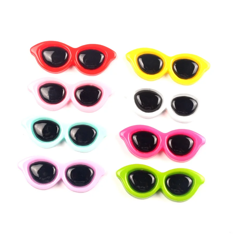LF 30Pcs Mixed 42x16mm Sunglasses Resin Decoration Crafts Flatback Cabochon Embellishments For Scrapbooking Cute Diy Accessories
LF 30Pcs Mixed 42x16mm Sunglasses Resin Decoration Crafts Flatback Cabochon Embellishments For Scrapbooking Cute Diy Accessories