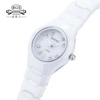 100% ceramics women watches quartz black white RGENS woman wristwatches luxury diamond waterproof ladies clocks Citizen movement
100% ceramics women watches quartz black white RGENS woman wristwatches luxury diamond waterproof ladies clocks Citizen movement