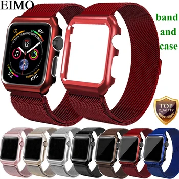EIMO Milanese Loop Strap+Case For Apple Watch band 42mm 44mm iwatch band 38mm 40mm Link Bracelet Wrist Watchband Accessories
EIMO Milanese Loop Strap+Case For Apple Watch band 42mm 44mm iwatch band 38mm 40mm Link Bracelet Wrist Watchband Accessories