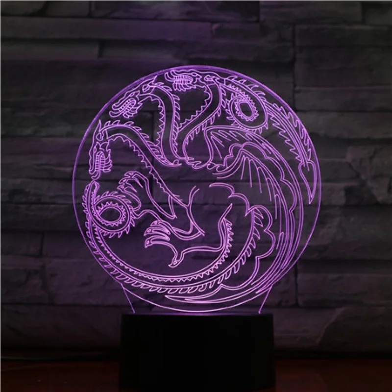 House Targaryen Dragon LED Night Light USB Touch Sensor RGB Child Kids Gift Decorative Lights Game of Thrones Table Lamp Bedroom
House Targaryen Dragon LED Night Light USB Touch Sensor RGB Child Kids Gift Decorative Lights Game of Thrones Table Lamp Bedroom