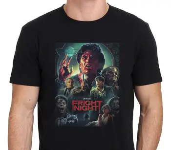 Cotton Vintage Tee Shirts Fashion Fright Night 80'S Horror Movie Poster Custom Design T Shirt Hipster Tops Cool Short Sleeve
Cotton Vintage Tee Shirts Fashion Fright Night 80'S Horror Movie Poster Custom Design T Shirt Hipster Tops Cool Short Sleeve