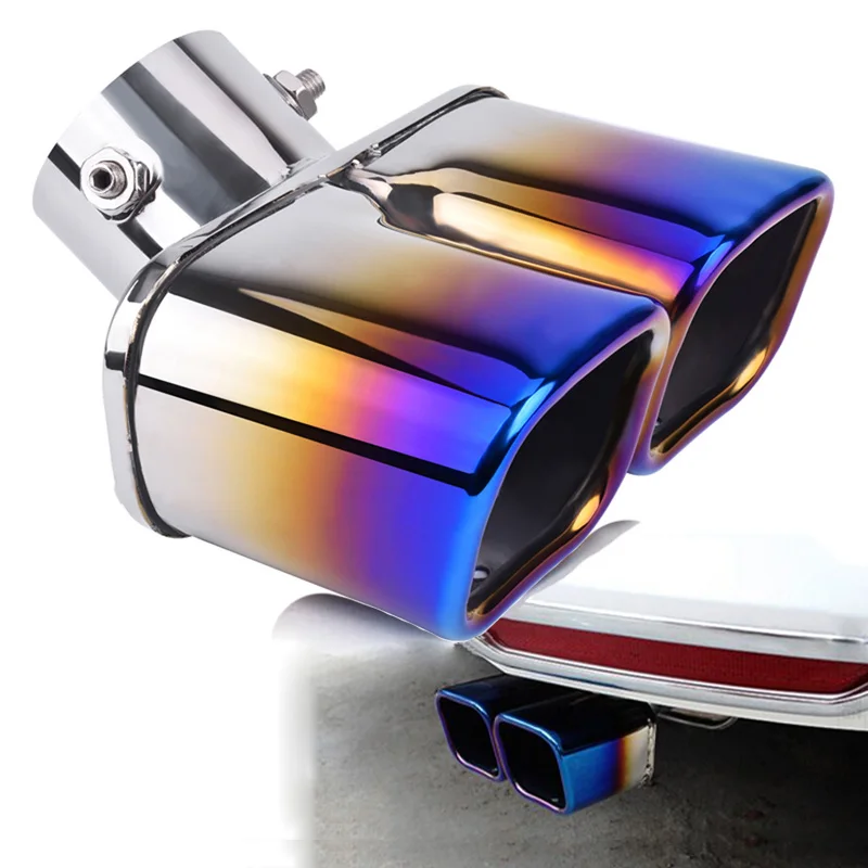 ZZTZZ Universal Grilled blue Stainless Steel 1to2 Dual Pipe Exhaust pipe Muffler tip covers Car-styling Modification
ZZTZZ Universal Grilled blue Stainless Steel 1to2 Dual Pipe Exhaust pipe Muffler tip covers Car-styling Modification