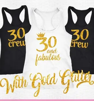 CUSTOMIZE glitter 30 fabulous crew 40th 30th birthday party Tank tops tees singlets Bachelorette t Shirts Party favors gifts
CUSTOMIZE glitter 30 fabulous crew 40th 30th birthday party Tank tops tees singlets Bachelorette t Shirts Party favors gifts