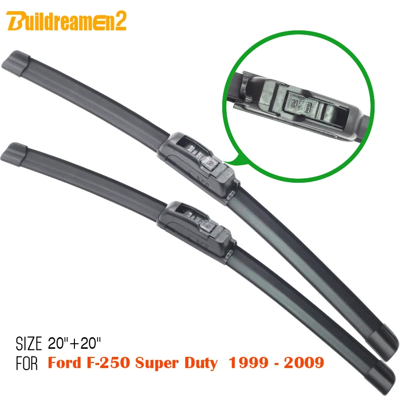 Buildreamen2 Soft Rubber Bracketless Wiper Blade 2 Pieces Car Windshield Windscreen Wiper For Ford F-250 Super Duty 1999-2009
Buildreamen2 Soft Rubber Bracketless Wiper Blade 2 Pieces Car Windshield Windscreen Wiper For Ford F-250 Super Duty 1999-2009