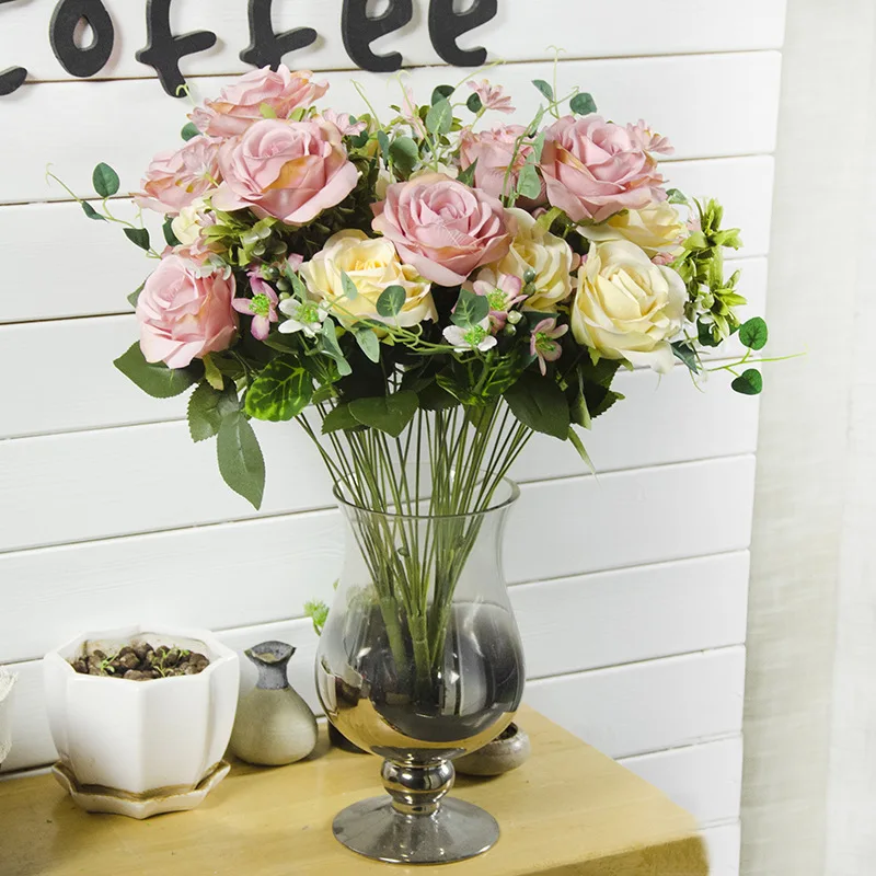 11 Heads/Bunch New.Silk / Simulation / Artificial flower Peony flower bouquet for wedding table accessory home decoration
11 Heads/Bunch New.Silk / Simulation / Artificial flower Peony flower bouquet for wedding table accessory home decoration