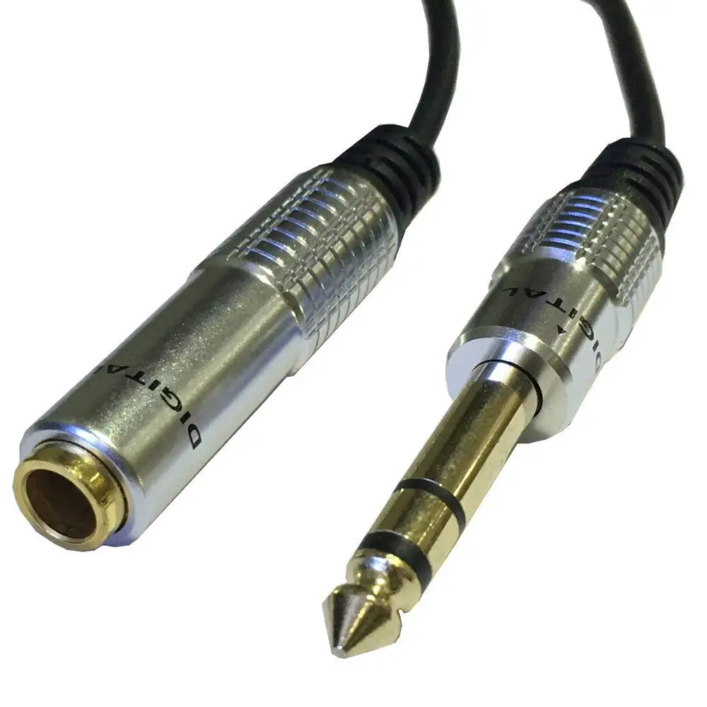 6.35mm 1/4 Inch Stereo Plug Male to 6.35mm 1/4 Inch Stereo Jack Female Socket Headphone Extension Cable,12inch length
6.35mm 1/4 Inch Stereo Plug Male to 6.35mm 1/4 Inch Stereo Jack Female Socket Headphone Extension Cable,12inch length
