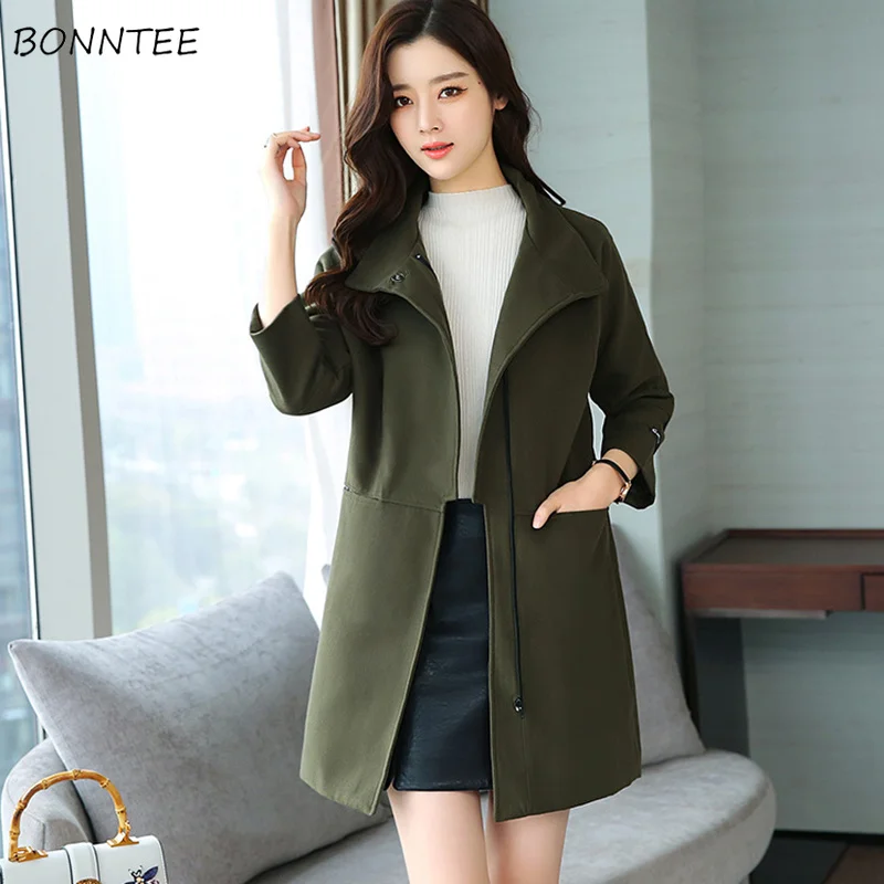 Wool Women Zipper Trendy Solid Elegant All-match Coat Simple High Quality Retro Korean Style Woolen Coats Womens Chic Lovely
Wool Women Zipper Trendy Solid Elegant All-match Coat Simple High Quality Retro Korean Style Woolen Coats Womens Chic Lovely
