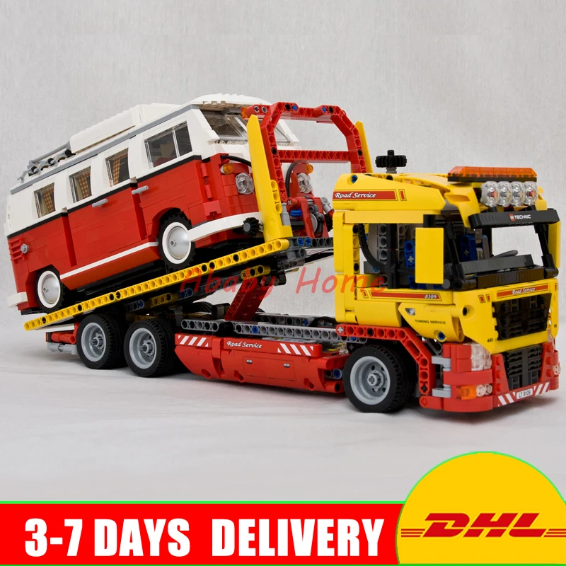 2018 DHL Lepin 20021 Flatbed Trailer+21001 Volkswagen T1 Camper Van Building Blocks Bricks Toys Clone 8109 10220
2018 DHL Lepin 20021 Flatbed Trailer+21001 Volkswagen T1 Camper Van Building Blocks Bricks Toys Clone 8109 10220