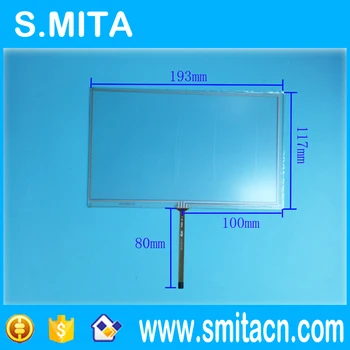 8 inch 4 wire resistive touch screen 192 * 116 193mm*117mm car DVD navigation touch screen for hsd080idw1 LCD display
8 inch 4 wire resistive touch screen 192 * 116 193mm*117mm car DVD navigation touch screen for hsd080idw1 LCD display