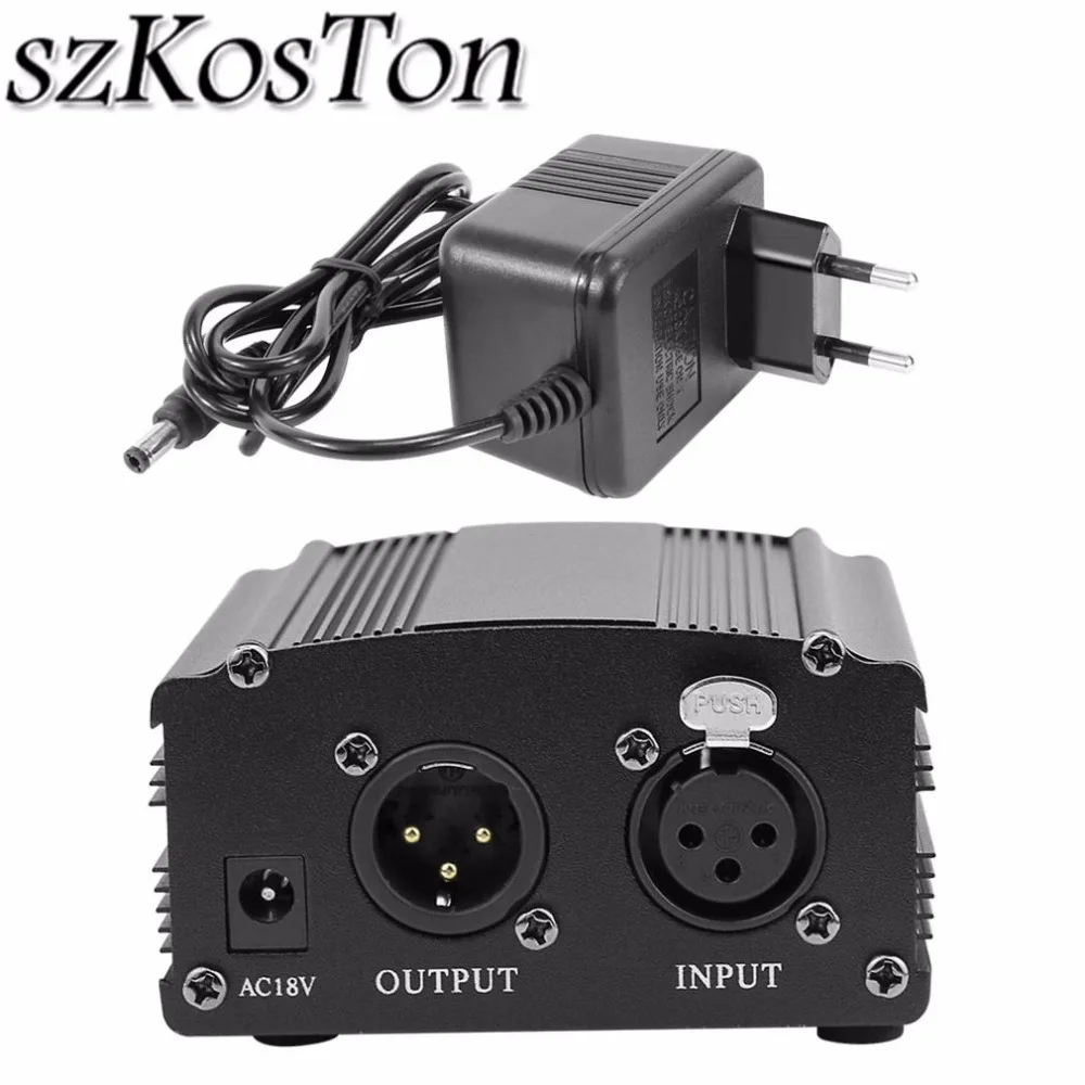szKosTon USB 48V Phantom Power Supply Adapter XLR Audio Cable for bm 800 Condenser Microphones Recording Microphone Equipment
szKosTon USB 48V Phantom Power Supply Adapter XLR Audio Cable for bm 800 Condenser Microphones Recording Microphone Equipment