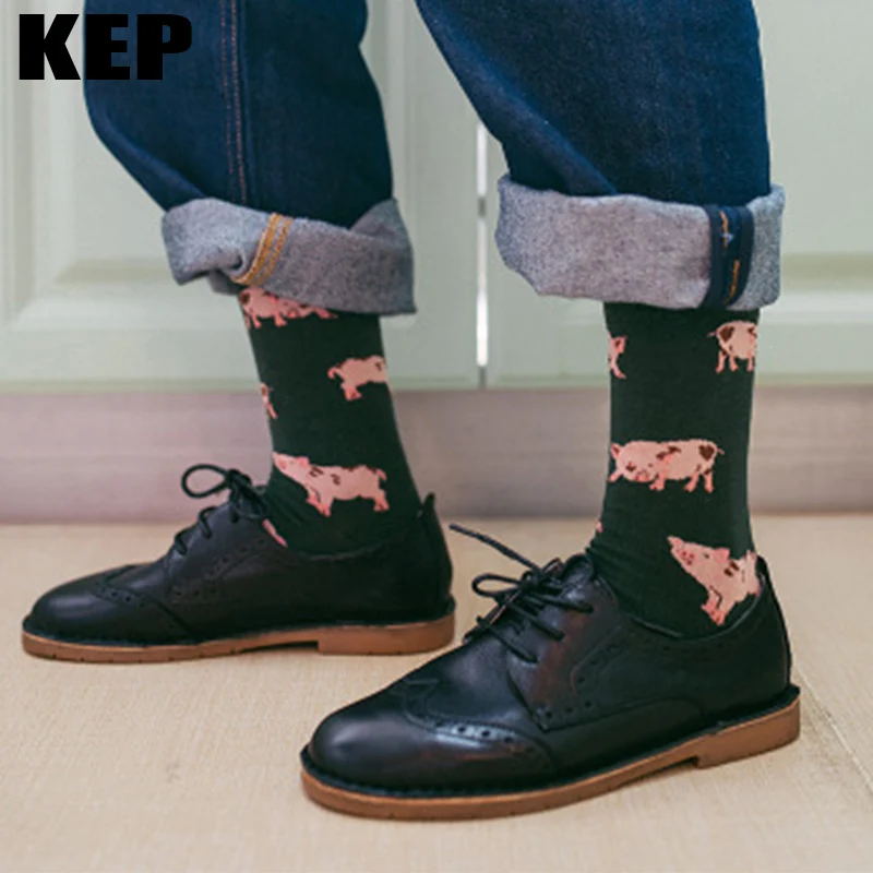 KEP/модные женские носки в стиле Харадзюку с милым японским животным поросенком
