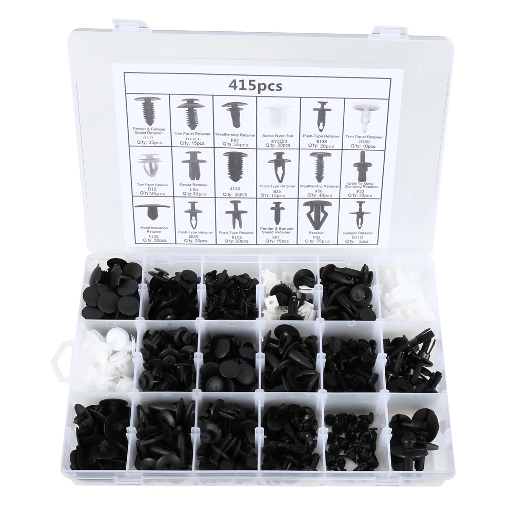 ODOMY 446pcs Car Retainer Clips Fastener Auto Push Trim Door Panel Rivet Mud Flaps Pushes Automobiles Interior Tool Accessories
ODOMY 446pcs Car Retainer Clips Fastener Auto Push Trim Door Panel Rivet Mud Flaps Pushes Automobiles Interior Tool Accessories