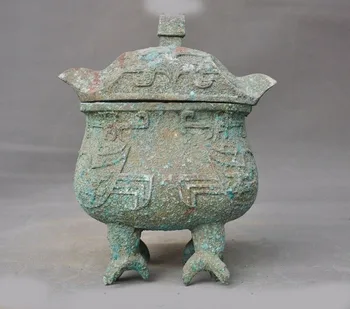 wedding decoration 9"China Shang Dynasty Bronze Ware beast pattern Owl Bird Owl Bird Crock pot jar
wedding decoration 9"China Shang Dynasty Bronze Ware beast pattern Owl Bird Owl Bird Crock pot jar
