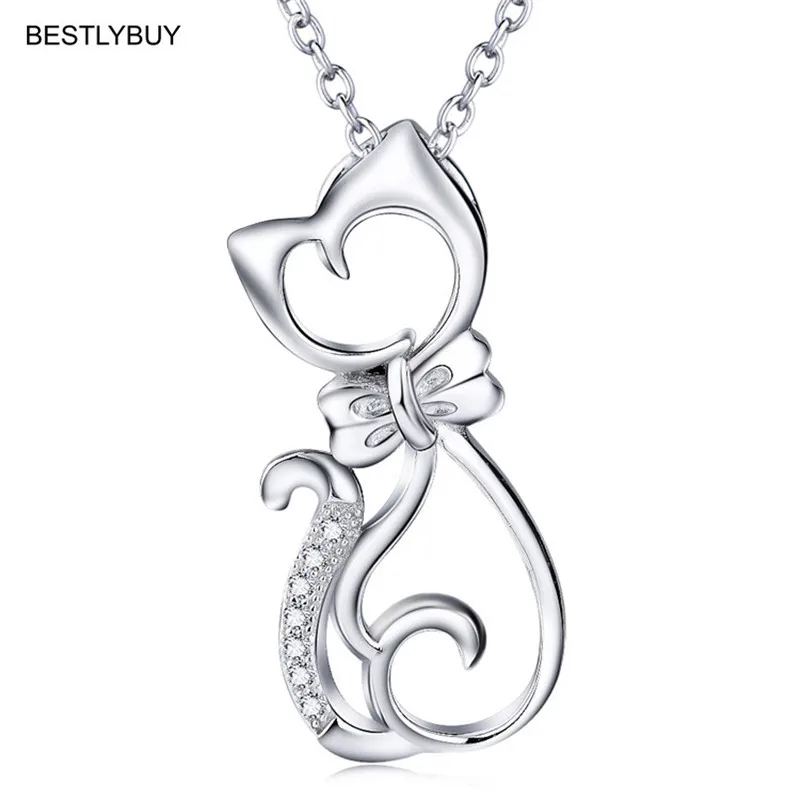 BESTLYBUY High Quality Genuine 925 Sterling Silver Lovely Cat Long Tail Necklaces & Pendants S925 Fine Jewelry Free Shipping
BESTLYBUY High Quality Genuine 925 Sterling Silver Lovely Cat Long Tail Necklaces & Pendants S925 Fine Jewelry Free Shipping