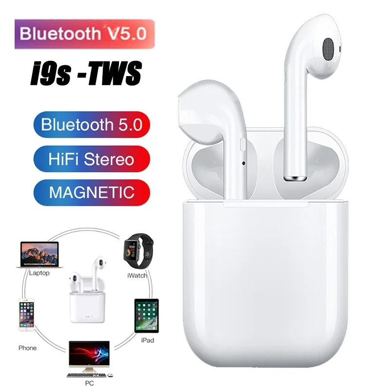 New I9S TWS Earbuds Sports Music Wireless Earphone 5.0 Bass Bluetooth Headset Invisible Headphone for Most of Smart Phone
New I9S TWS Earbuds Sports Music Wireless Earphone 5.0 Bass Bluetooth Headset Invisible Headphone for Most of Smart Phone