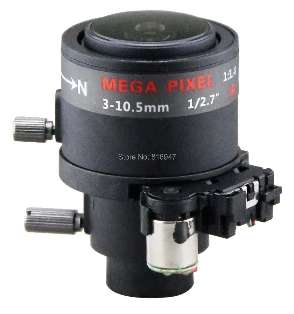cctv lens 3-10.5mm P Iris with IR-CUT 1/2.7" f1.4 CCTV LENS for ip cameras, cctv surveillance board lens
cctv lens 3-10.5mm P Iris with IR-CUT 1/2.7" f1.4 CCTV LENS for ip cameras, cctv surveillance board lens