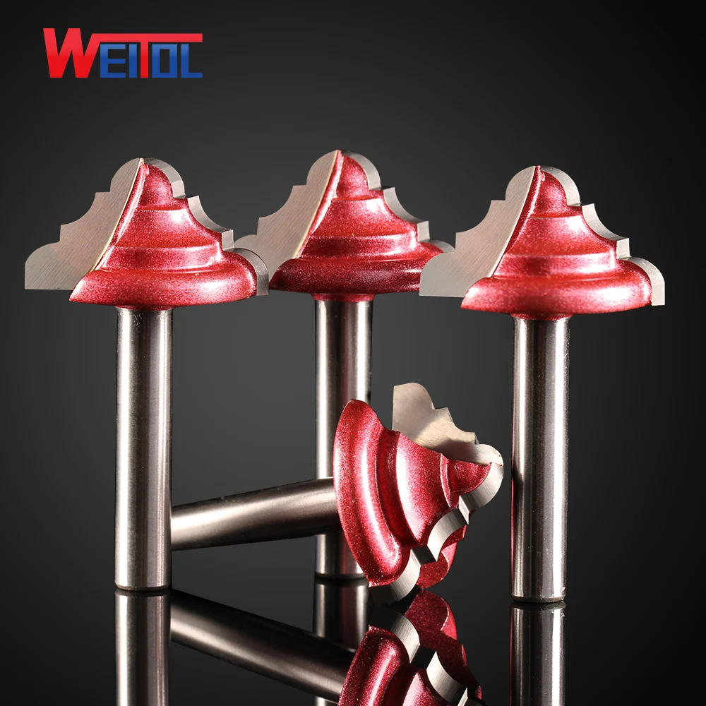 Weitol 4 шт. 6 мм двухсторонний Настольный фрезерный станок с ЧПУ гравировальный