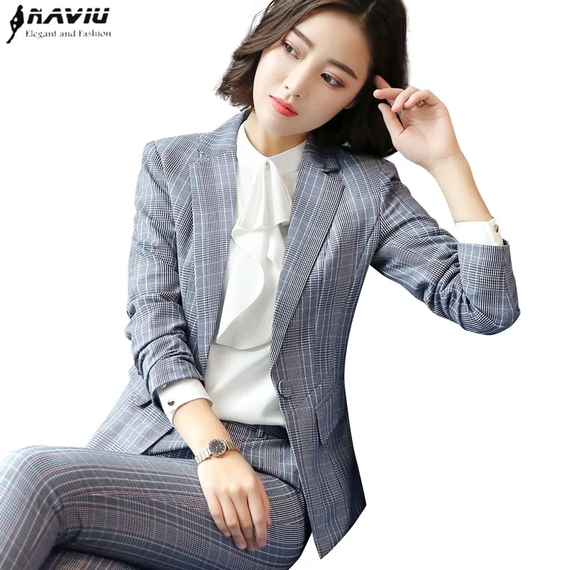 2018 New Fashion women plaid pant suits formal Business Casual Slim blazer and Trouser office ladies plus size work wear
2018 New Fashion women plaid pant suits formal Business Casual Slim blazer and Trouser office ladies plus size work wear