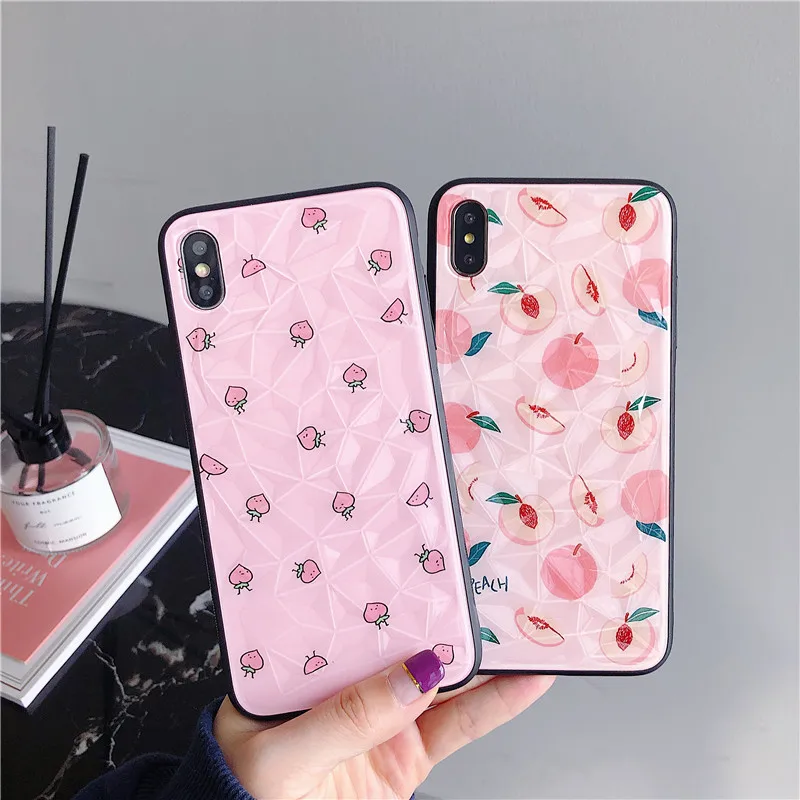 New Summer Fresh Peach Patterned Cases for Huawei Mate 20 Pro Nova 3i 3 Diamond Texture Cover for Huawei P20 Pro Fitted Case
New Summer Fresh Peach Patterned Cases for Huawei Mate 20 Pro Nova 3i 3 Diamond Texture Cover for Huawei P20 Pro Fitted Case