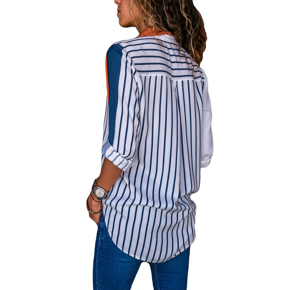 Orange-Indigo-Striped-Long-Sleeve-Button-Down-Shirt-LC251153-14-2