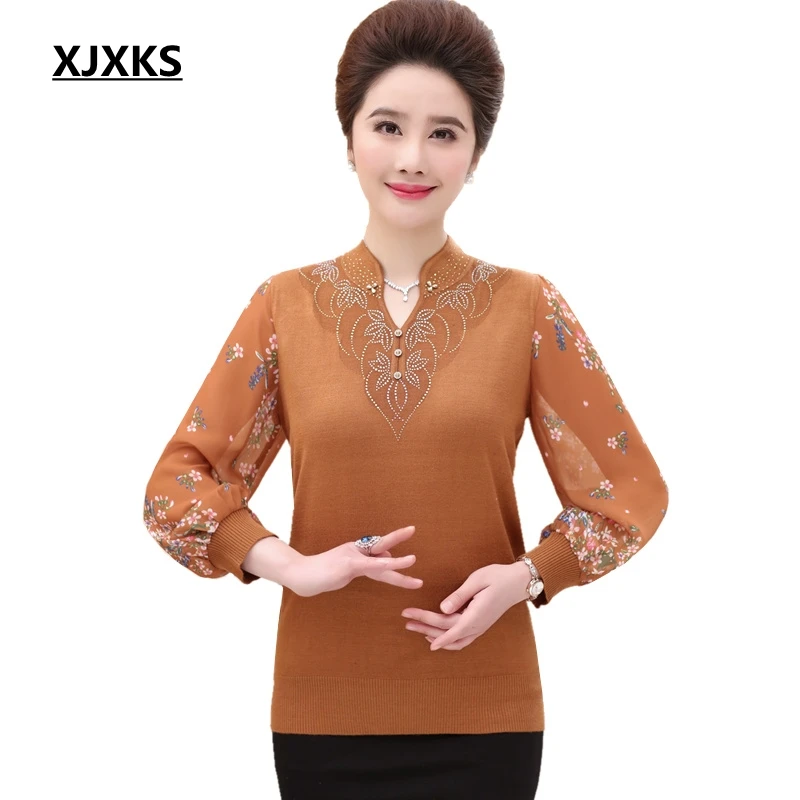XJXKS Pullover Women Plus Size Top Thin Sweater Spring Oversized Sweater Chiffon Sleeve New 2019 Vintage Women Sweater
XJXKS Pullover Women Plus Size Top Thin Sweater Spring Oversized Sweater Chiffon Sleeve New 2019 Vintage Women Sweater