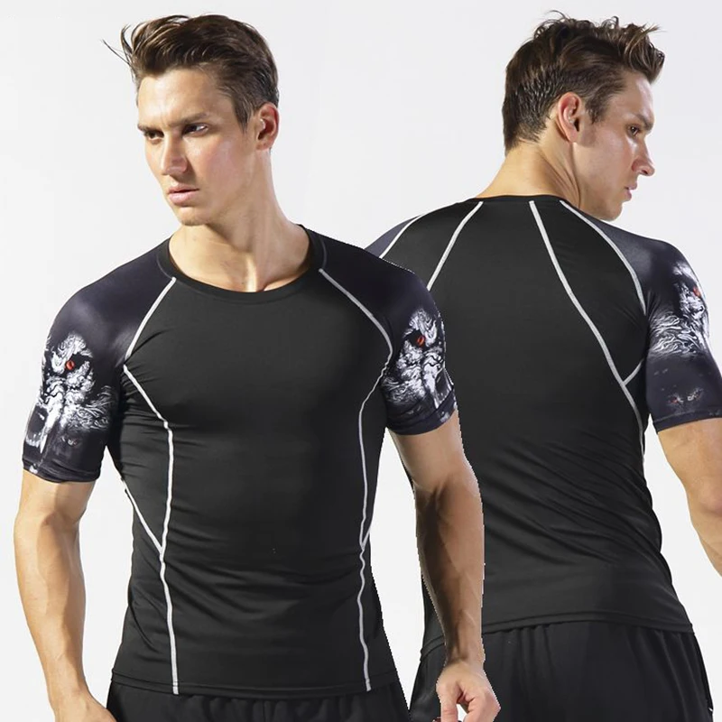 Wolf Quick Dry Rashgard Gym Sport T Shirt Men Compression Short Sleeve T-Shirt Male Tight Tee Running Shirt Men Fitness Top
Wolf Quick Dry Rashgard Gym Sport T Shirt Men Compression Short Sleeve T-Shirt Male Tight Tee Running Shirt Men Fitness Top