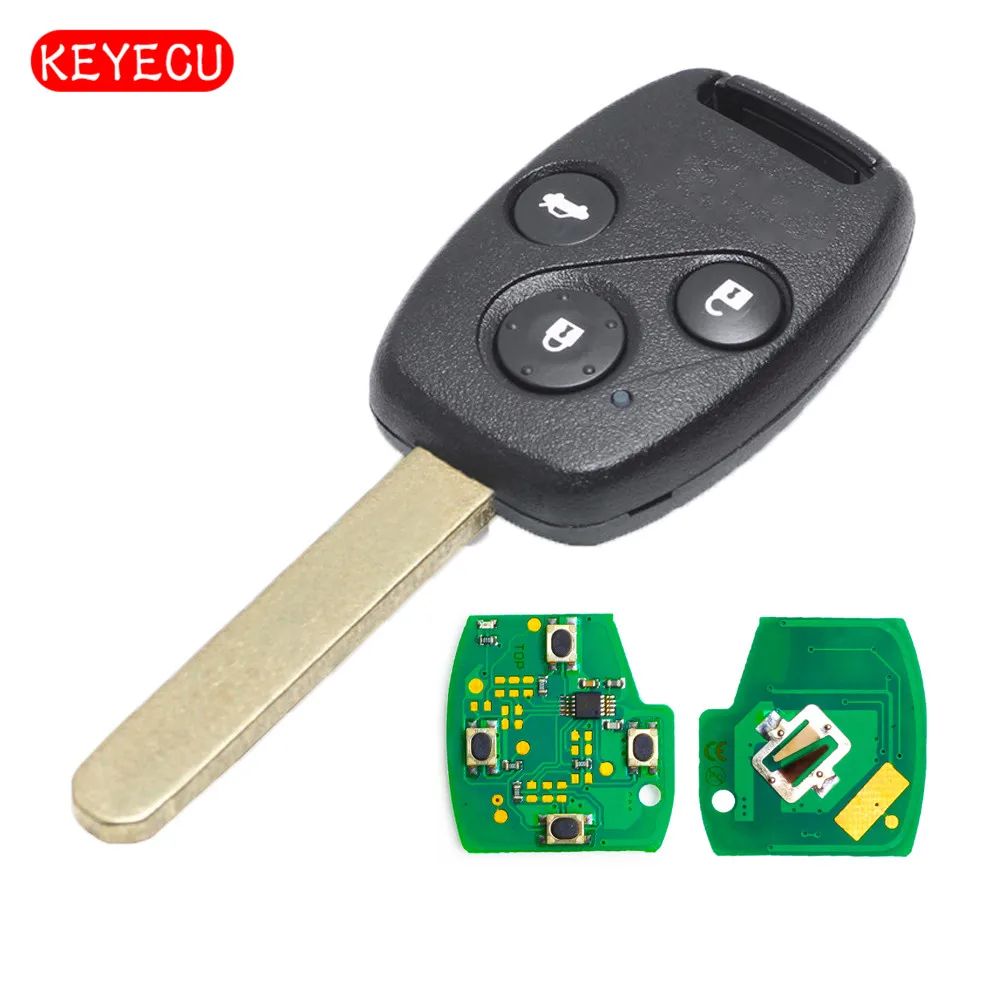 Keyecu Keyless Entry Remote Car Key 3 Button 433Mhz ID8E Chip for Honda Accord CRV Jazz HRV
Keyecu Keyless Entry Remote Car Key 3 Button 433Mhz ID8E Chip for Honda Accord CRV Jazz HRV
